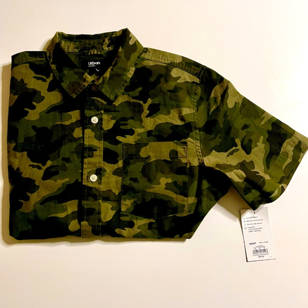 BOYS CAMO SHIRT